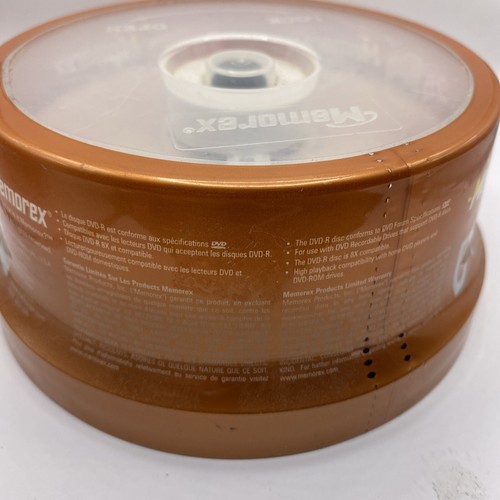 MEMOREX Recordable DVD-R 8X 4.7 GB 120 MIN VIDEO ~ 25 Pack ~ PC Recorder - Afbeelding 4 van 4