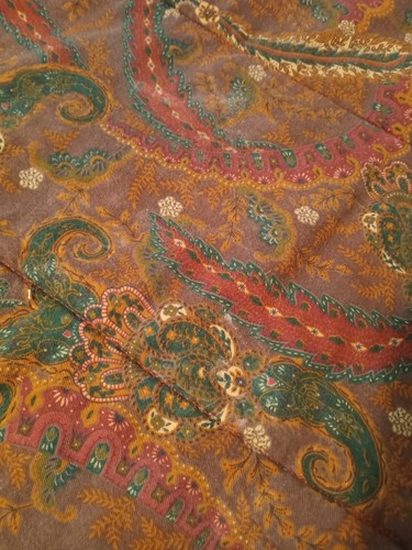 Ralph Lauren Paisley Twin Comforter Multi-colored Brown Green Rust - Picture 5 of 8
