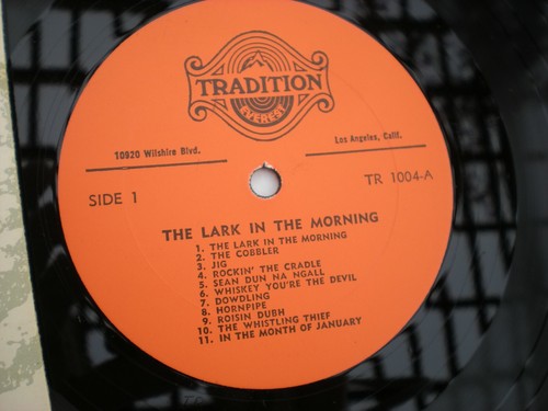 Irish Folk Songs From The Country Lark In The Morning Tradition TLP 1004 NM! - Foto 3 di 3