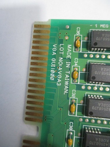 Cirrus Logic CL-GD5905-20DC-1.21 ISA AVGA3 VGA Video Graphics Card - Picture 3 of 5