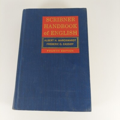 Scribner Handbook of English Albert Marckwardt Fourth Edition 1967 HC