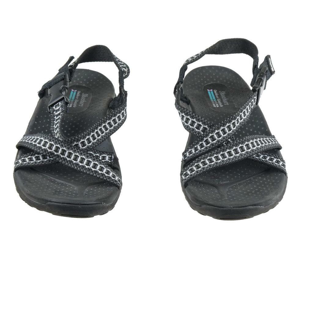Skechers Goodyear Black Gray Strappy Outdoor Sandals Sz 11 SKECHERS Outdoor Lifestyle Strappy Sandals Black / Gray Sz  main image 3