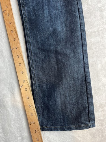 LEVIS Boys Jean Size16 (30x28) Blue Slim Fit Straight Leg W71CM Dark Denim - Picture 8 of 18