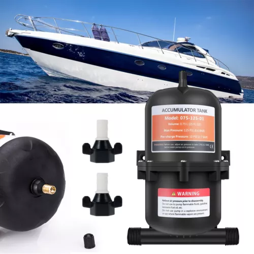 SEAFLO Boat Water Accumulator Tank Marine RV Pressurized Tank Water Pump 0.75L - Picture 11 of 13