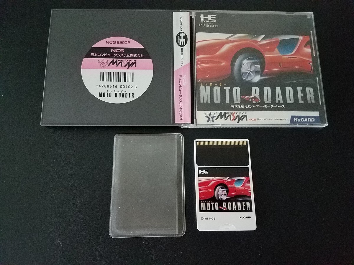Jeu PC-Engine Hu-Card Moto Roader - Rare - Japonais - Bon état