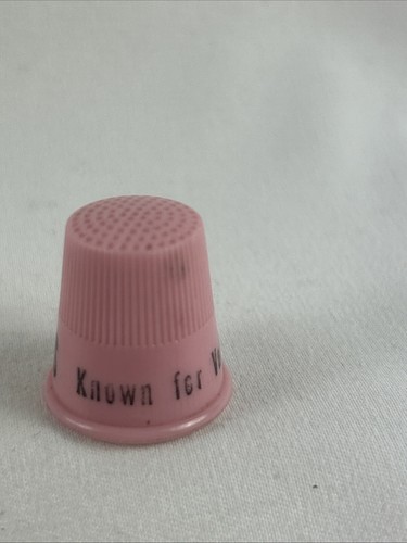 Grants Known For Value Vintage Thimble Pink Plastic Promo - Picture 2 of 5