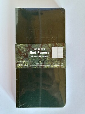 Field Notes FNC-40: Herbst 2018 End Papers Notizbücher - versiegelt 2er-Pack