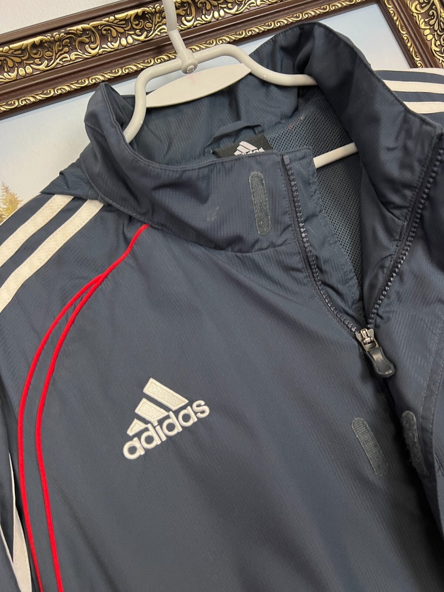 Vintage Adidas Liverpool Football Jacket Soccer Track Top Hooded