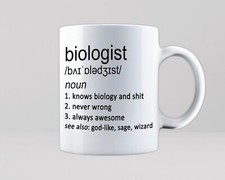Listing image for Biologist White 11oz Mug Biology Science Subject School Cool Gift Coffee Tea Cup