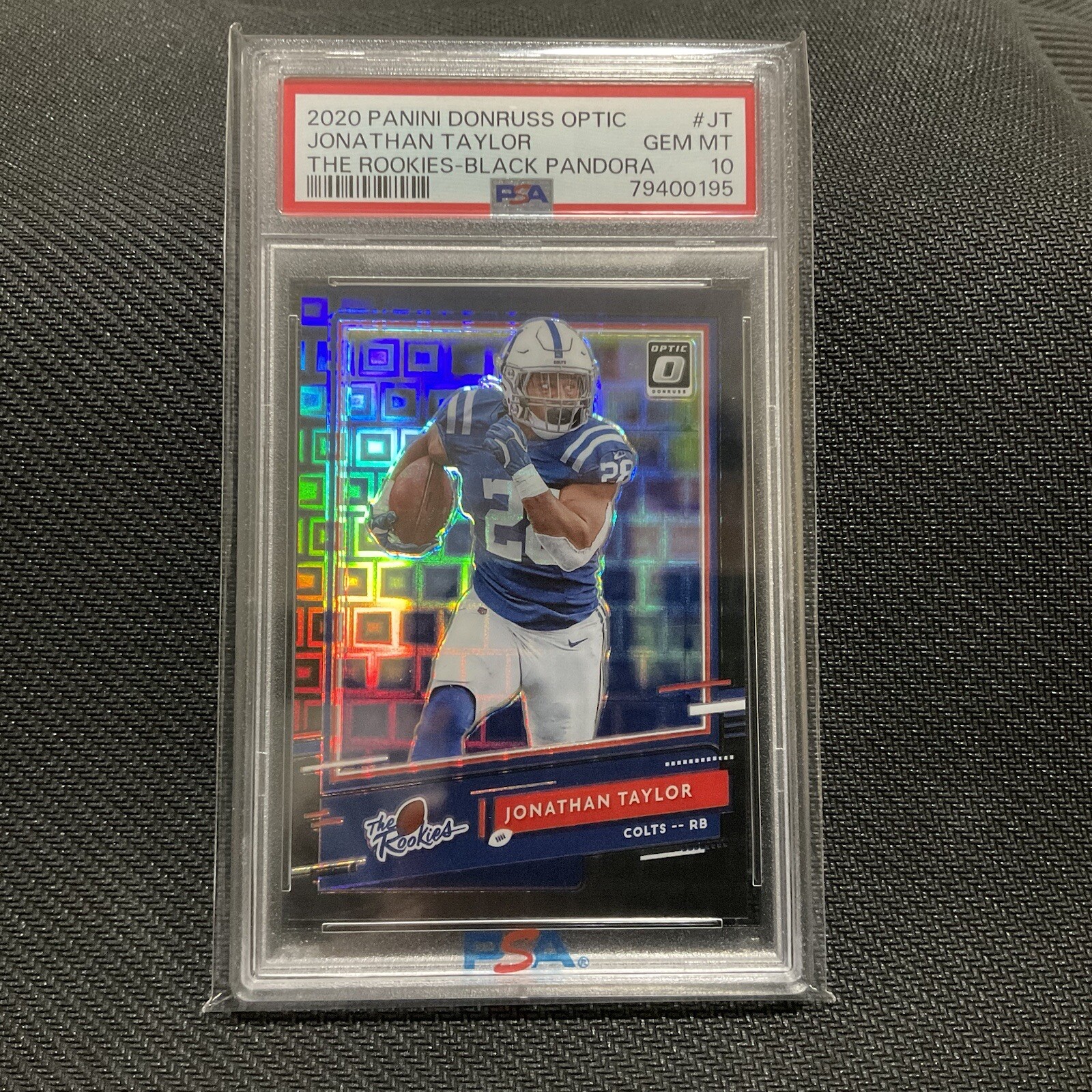 Jonathan Taylor Panini Donruss Optic the Rookies #JT Black Pandora