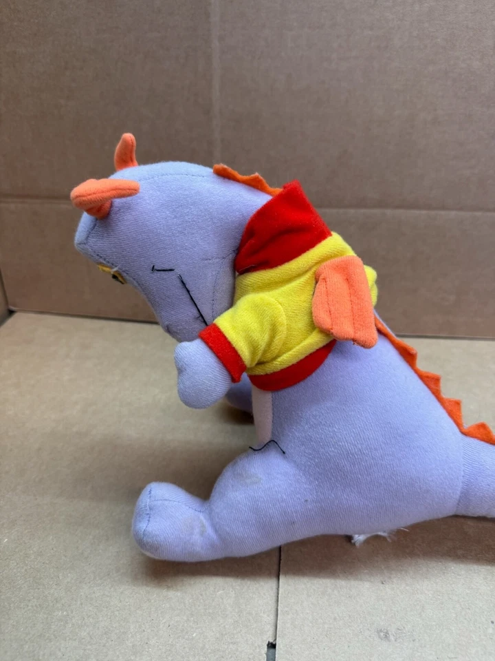 RARO Vintage 1983 Disney Figment Peluche Dragón EPCOT Mascota - Camisa Amarilla Etiquetada Foto 3 de 4