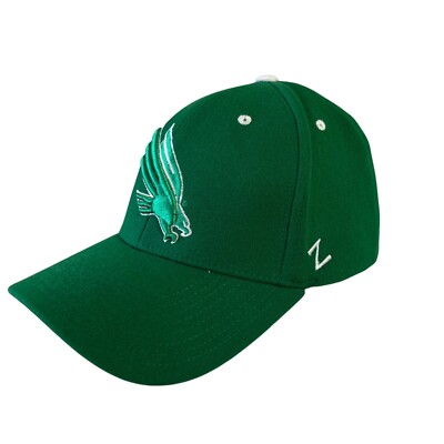 University of North Texas UNT  Cap (Large) Sz 7 3/8 Zephyr Fitted Mean Green