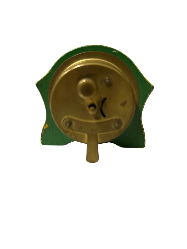 Rare Old Vtg E. Ingraham Cock Co Small Crackle Wind Up Alarm Clock not working - Image 2 of 4