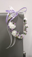 Confezione Da 2 Coroncine Di Fiori Per Capelli Bambine - Cerchietti Elastico Con Perle E Fiori Bianco-Oro Per Damigelle, Matrimoni E Comunioni