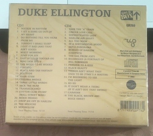 Duke Ellington "It Don't Mean A Thing" NEW & SEALED 2CD Set *41 Tracks* (2004) - Picture 2 of 3
