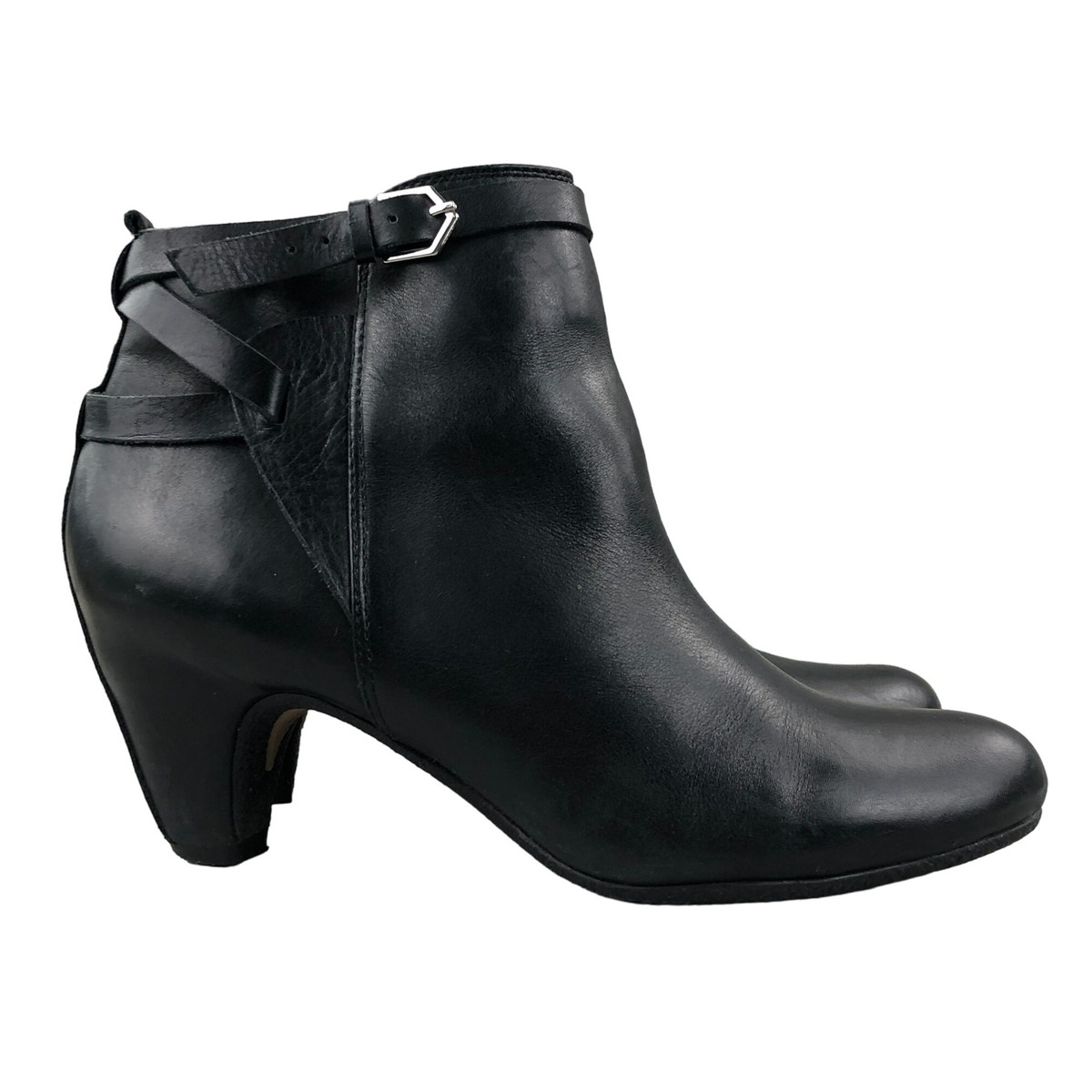 Sam Edelman Women\'s Black Leather Ankle Boots Size 8M Sam Edelman Black Boots for Women for sale | eBay main image 2