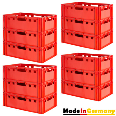 12x Fleischkiste Stapelkiste E2 Fleischerkiste Eurobox Metzgerkiste Kingpower