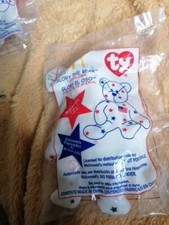 Ty Beanie babies U S A Rare Beanie Bears GLORY The Bear Crew Only