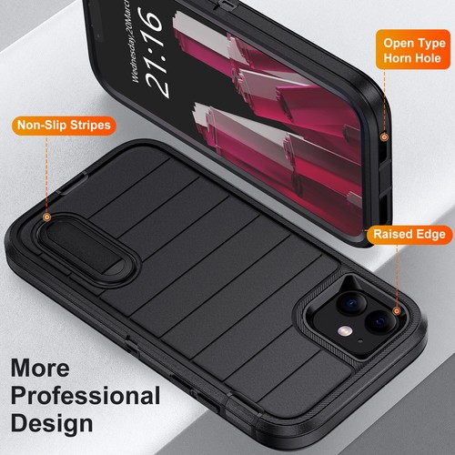 For Apple iPhone 11/11 Pro/11 Pro Max Hybrid Case Shockproof Kickstand Cover - Picture 16 of 36