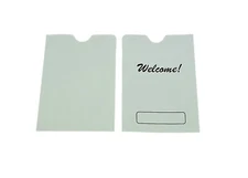 2000 Hotel Room Key Card Holder Sleeve with WELCOME sign,3.5x2.5 (3-1/2"x2-1/2")
