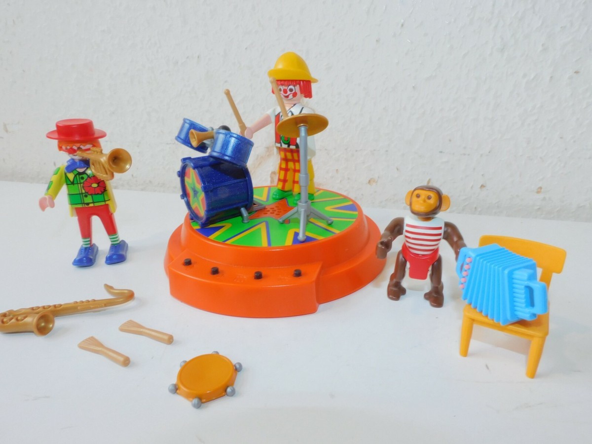 Playmobil Clown Blanc Rouge Jaune Vert 4231