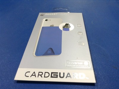 CARD GUARD POCKET POUCH SMARTPHONE CREDIT CARD HOLDER - UNIVERSAL - BLUE