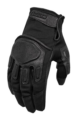 ICON Punchup CE  Sommer Handschuh Herren Motorrad Kurz Smartphone tauglich