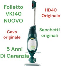 FOLLETTO VK140 NUOVO HD40 ORIGINALE SACCHETTI VORWERK Vk 140 5 ANNI GARANZIA