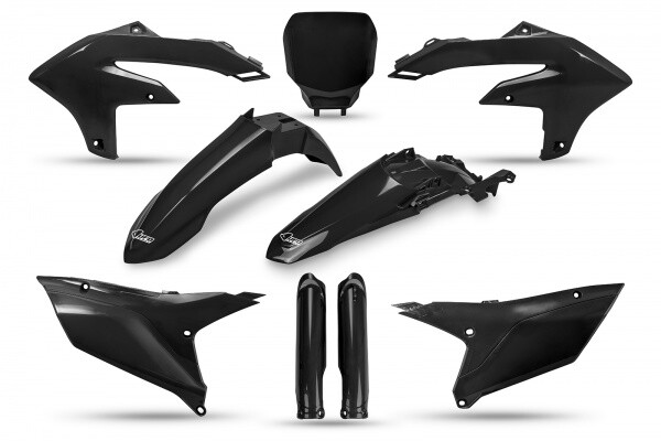 Set Plastics Motorradverkleidungen Full Yamaha YZF 250 2024 450 2023 - Black Ufo-image