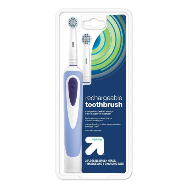 3ct up/&up Daily Clean Brush Heads Fits up/&up Rechargeable Toothbrush and More