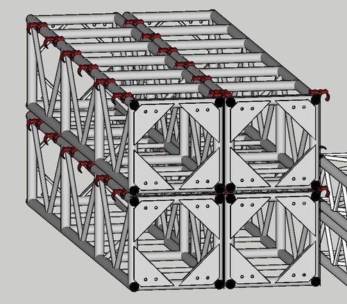 10x Performance event lighting Truss Stacking Clips 48-50mm Easy Safe Transport - Picture 3 of 6