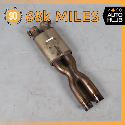 04-19 Maserati Quattroporte M139 Exhaust Mid Pipe Center Resonator Silencer 68k