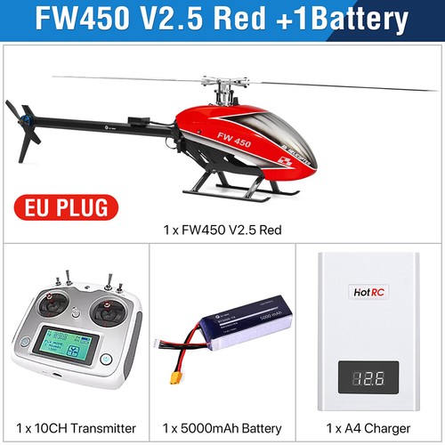Helicóptero FlyWing FW450L V2.5 RC RTF 6CH 3D GPS devolución automática con control de vuelo H1 - Imagen 23 de 43