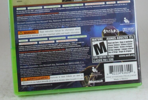 Tenchu Z XBOX 360 Ninja Tenchu Senran From Software 2007 SEALED Stealth Action - Picture 6 of 18