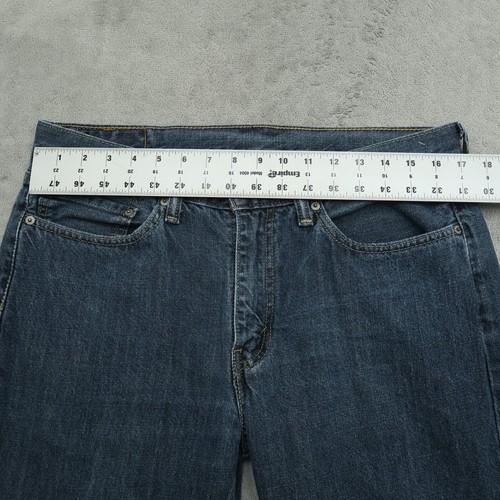 Levi's 514 Jeans Mens Size 34x34 Blue Classic Straight 100% Cotton Denim Pants - Picture 13 of 16