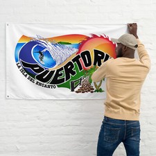 Tropical Puerto Rican Flag Boricua La Isla del Encanto