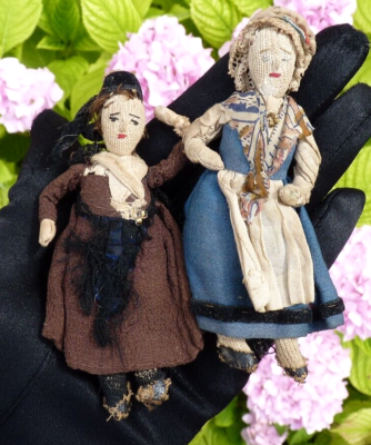 Poupée Miniature Ancienne En Porcelaine - Vintage 1930 - Collection