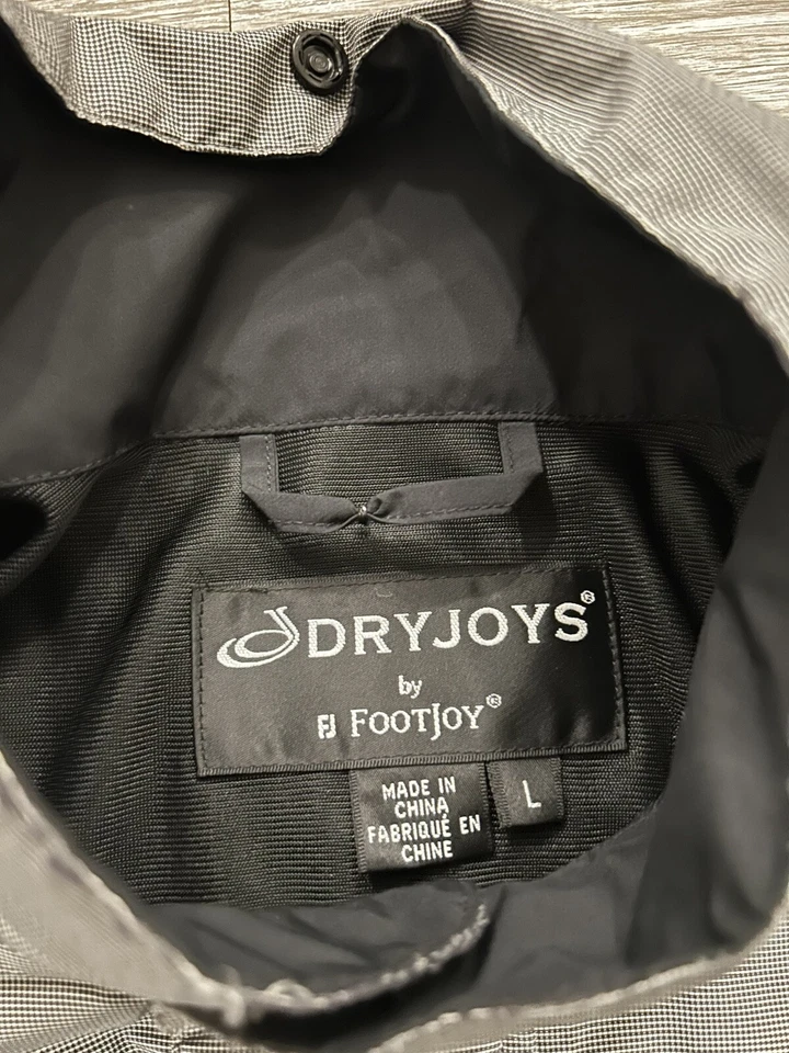 Dryjoys Footjoy Jacket Adult L Gray Golf Performance Rain Short Sleeve Mens - Image 2 of 4