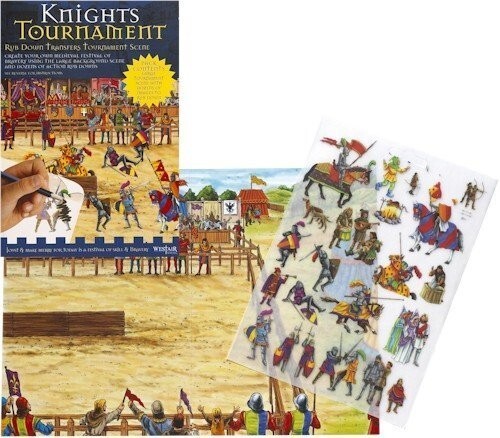 Knights Tournament Rub Down Transfers - Picture 1 of 1