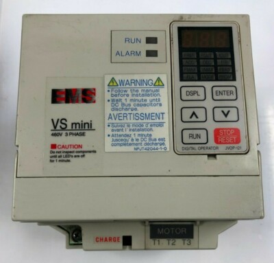 EMS VS MINI VARIABLE SPEED DRIVE 3 PHASE 0-460 VAC 3.4 AMP CIMR-XCBU40P7