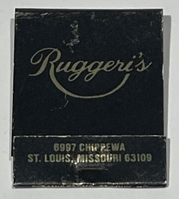 Vintage Matchbook Ruggeri s Restaurant St. Louis Missouri (m3)