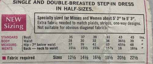 Vestido de Colección Simplicity Pattern #7879 Para Mujer Sencillo/Doble Pecho S 16.5 - Imagen 3 de 8