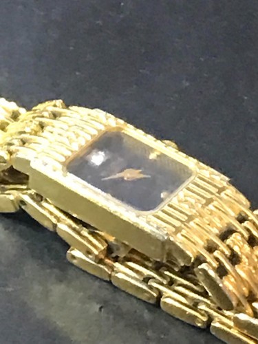 Bulova P5 13mm Tank Diamond Dial Gold Plated Ladies Quartz Watch, Run (Lot2017) - Picture 6 of 12