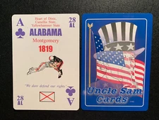 Swap Playing Card    UNCLE SAM   ALABAMA     1991