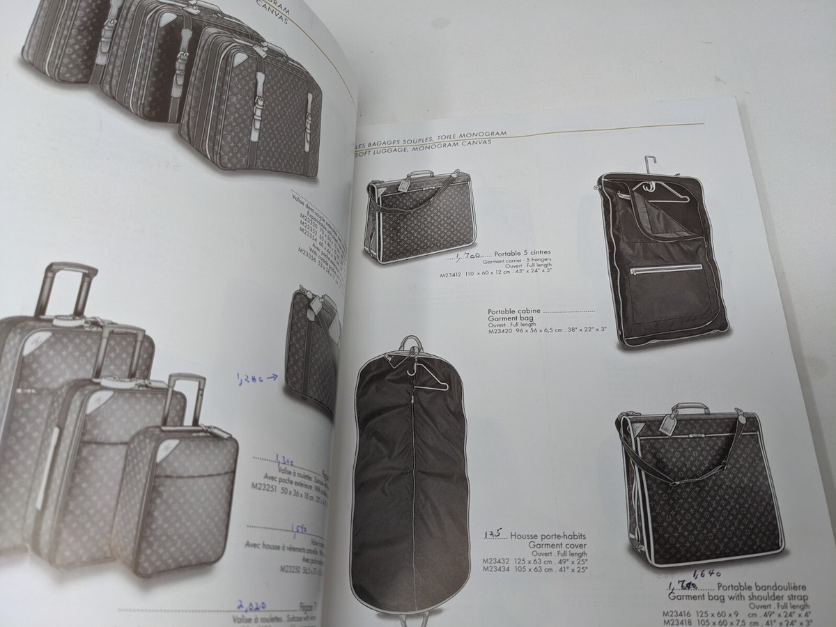 Louis Vuitton LV 2003 Color Catalogue Book w Price List (60) | eBay