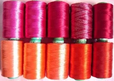 10 RUST WINE RAYON Hand Machine Embroidery Thread DISCOUNT SALE 984Y RSP6