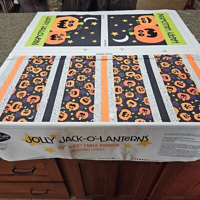 Beggars Night Buddies Panel 35x42 Patrick Lose Northcott Halloween Table Runner