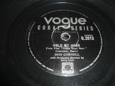 (S2673) Don Cornell - I`m Blessed - Hold my Hand 