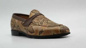 Details about   Mens Handmade Shoes Genuine Printed Tan Leather Loafers & Slip On Casual Dress