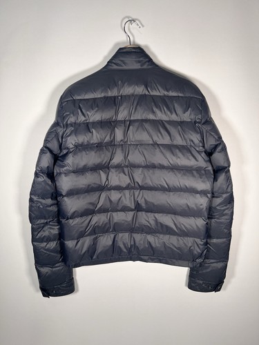 Hackett Puffer Jacket Size Medium Feather Down Padded Short Bomber Jacket Blue M - Picture 8 of 15
